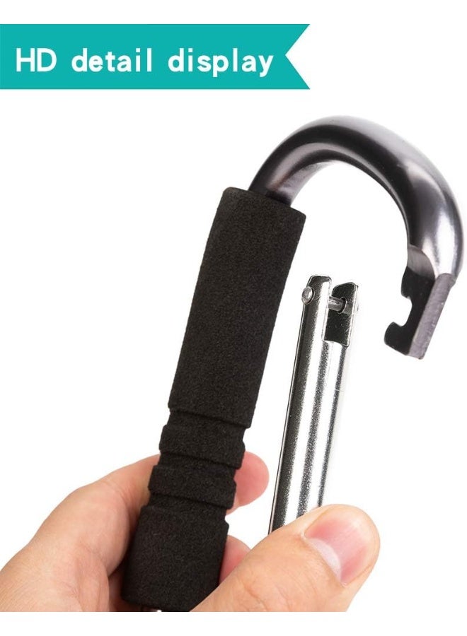 Funbliss Large Buggy Clip 2 Pack 6.6”, Pram Pushchair Stroller Clip, Shopping Accessories Bag Holder Hook Black - Image 5